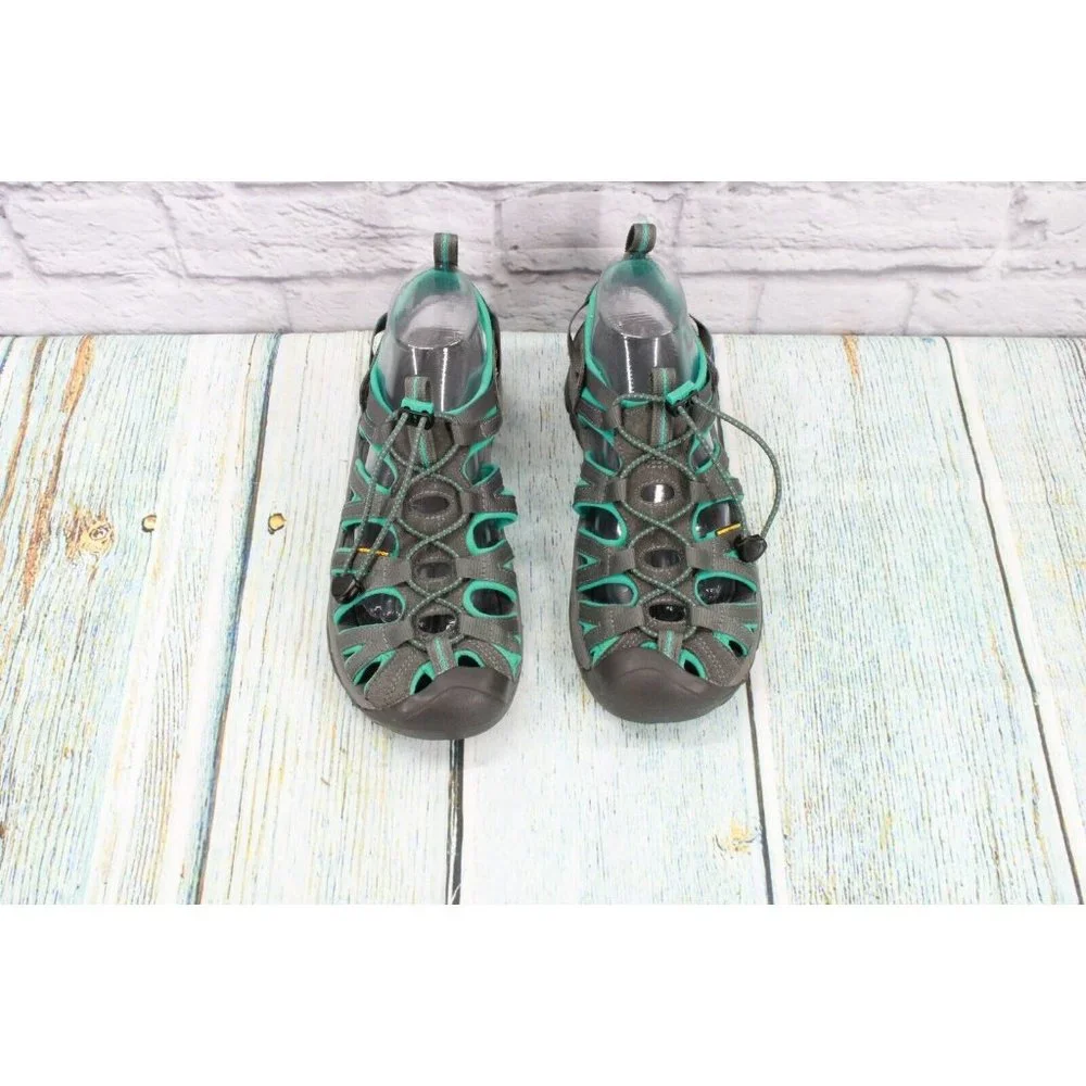 Keen Whisper  Gray Waterproof Adjustable Bungee Cord Sport Sandals Size 10 - Picture 5 of 9